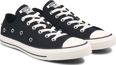 Chuck Taylor All Star Low Top Sneaker - Black/White Beads