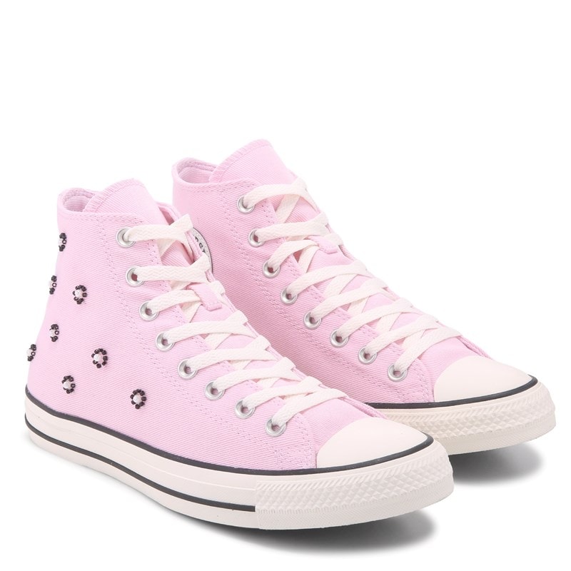 Converse Chuck Taylor All Star Hi Top Sneakers (Pink/Beads) - Size 10.0 M