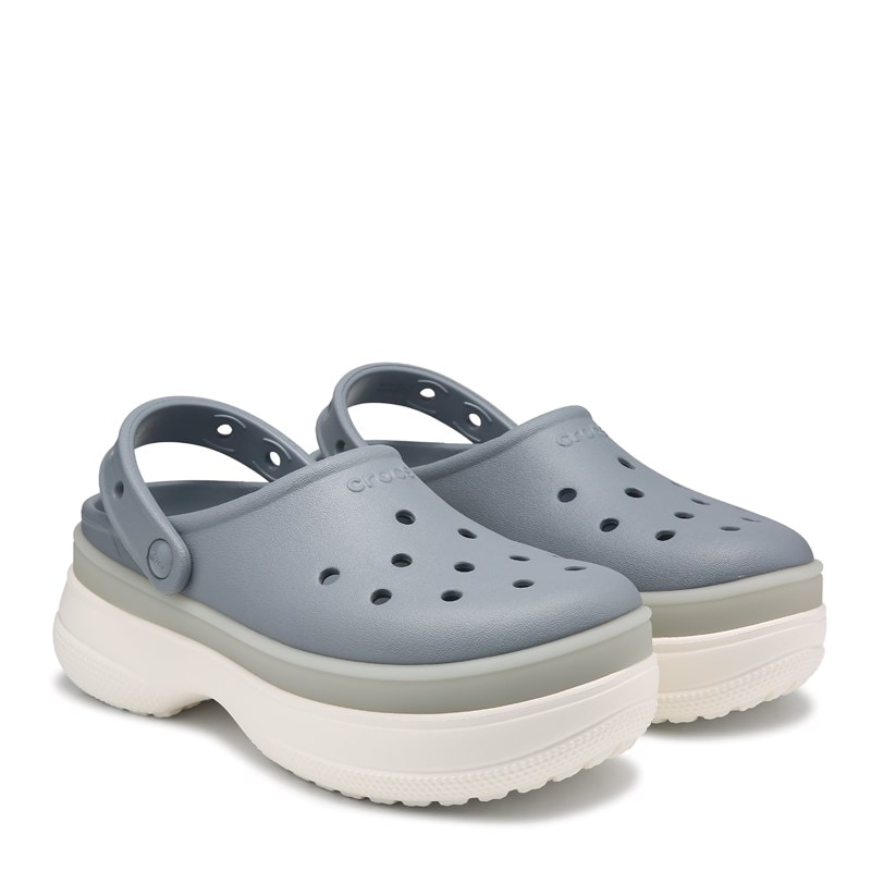 Crocs Classic Frosted Stacked Clog Shoes (Concrete) - Size 9.0 M