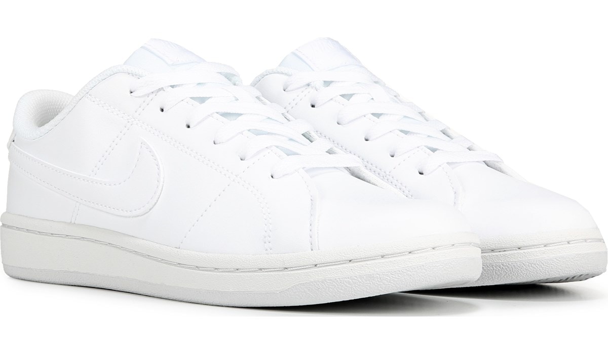 all white leather nike shoes womens