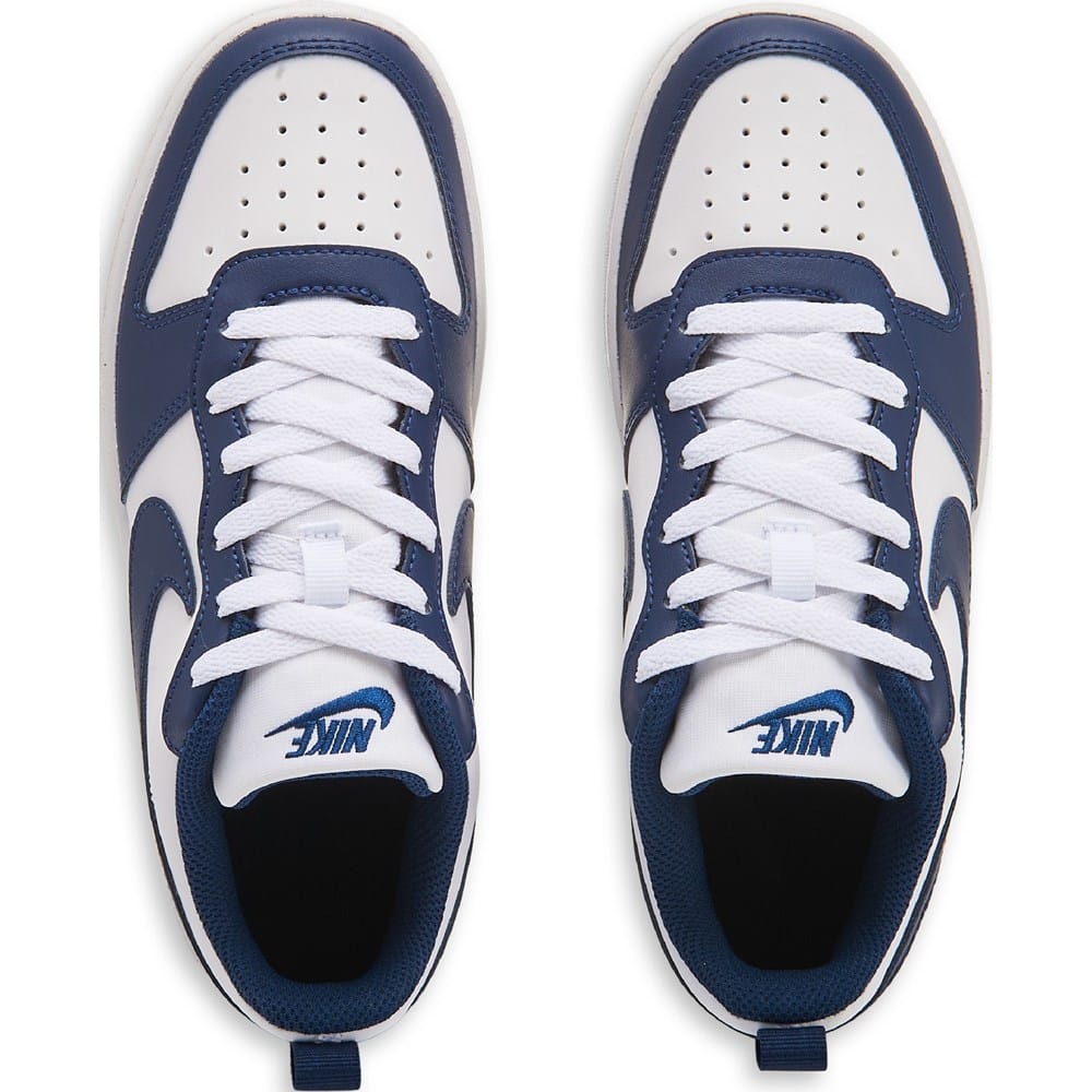 Nike キッズスニーカー US 2Y ネイビー/ホワイト　21cm モアテン Nike Kids' Court Borough Recraft Low Top Sneaker Big Kid | Famous