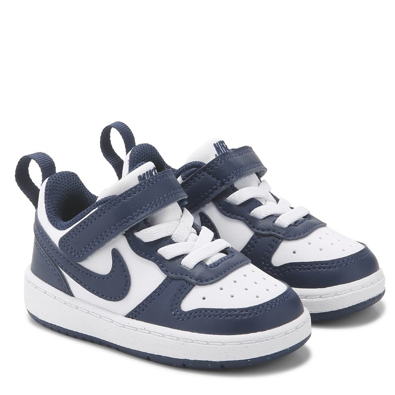 Nike Kids' Court Borough Low Recraft Sneaker Baby/Toddler Shoes (Navy/White) - Size 7.0 M