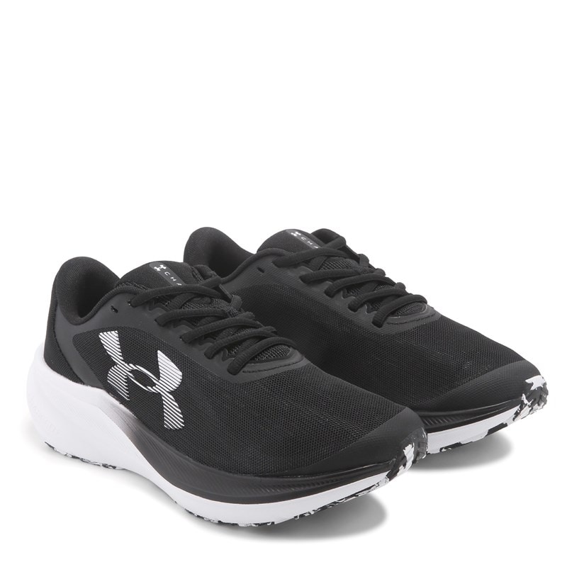 Under Armour Men's Charged+ Chase Running Shoes (Black/White) - Size 8.0 M
