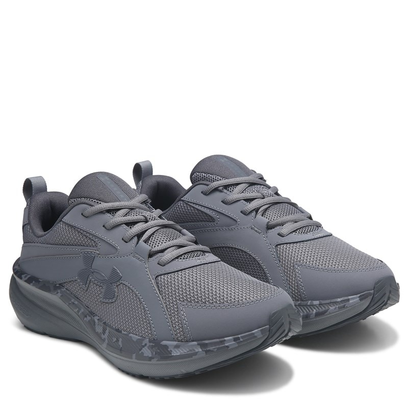Under Armour Men's Charged+ Assert 11 Wide Running Shoes (Grey/Camo) - Size 11.5 W