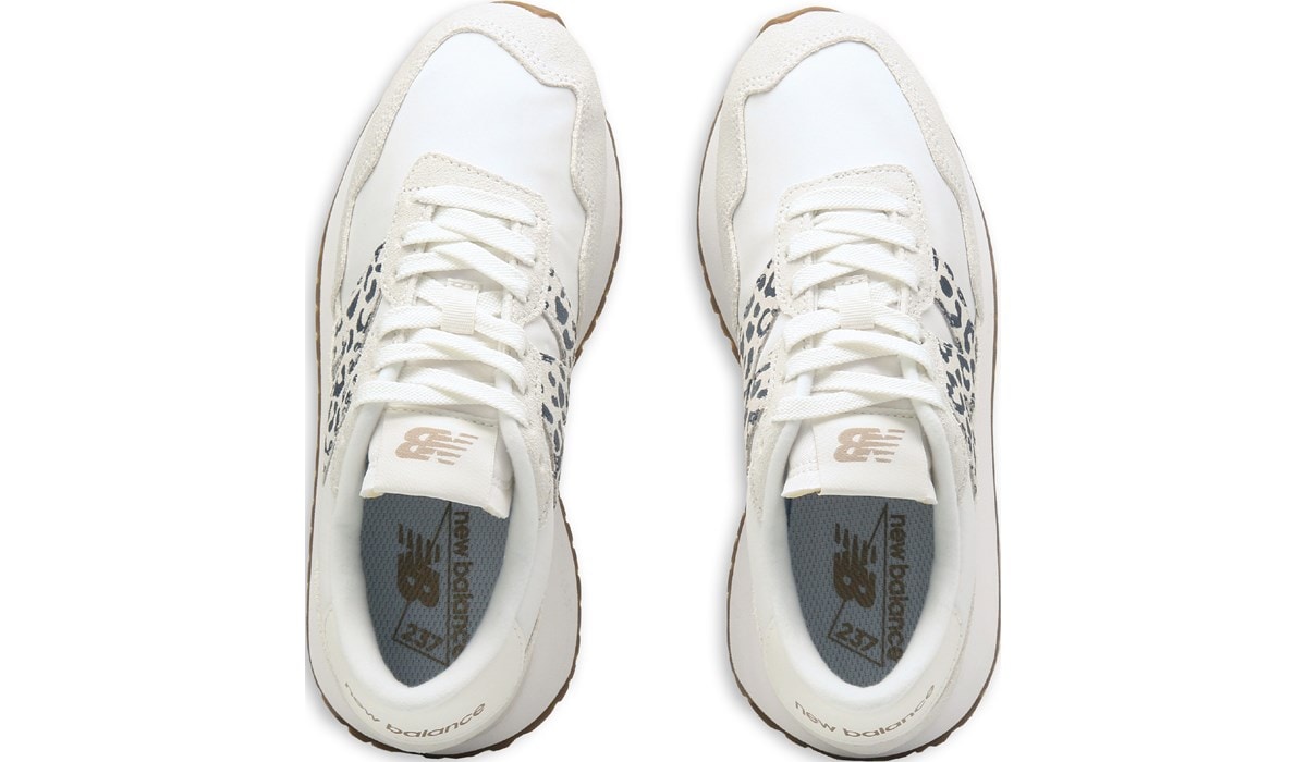 Barefoot Sneakers White Sneakers With Cheetah Print Back Peach