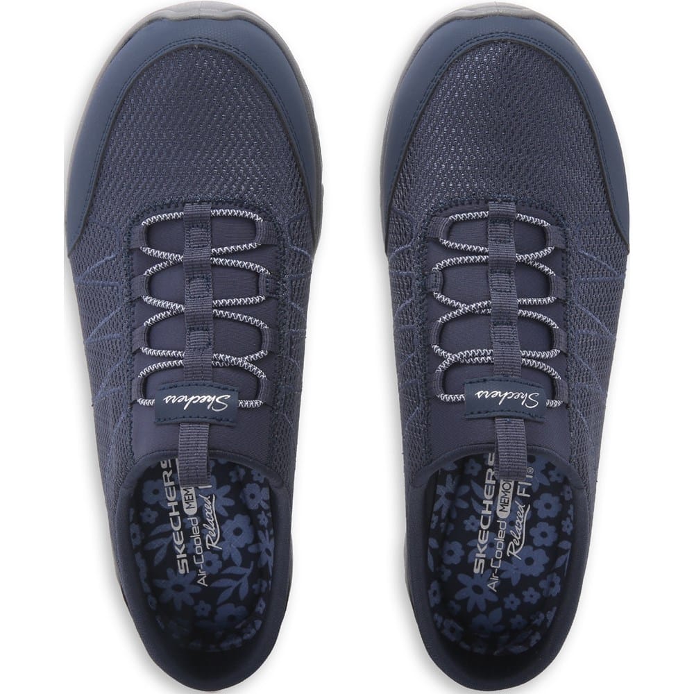 Skechers Relaxed Fit Navy Blue Mule Sneakers Air-Cooled‎ Memory Foam 100860 8.5 Amazon.com | Skechers Women main image 3