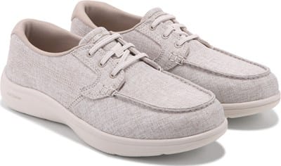 Women's On-The-Go Flex Radiant Linen Boat Shoe - Taupe Linen