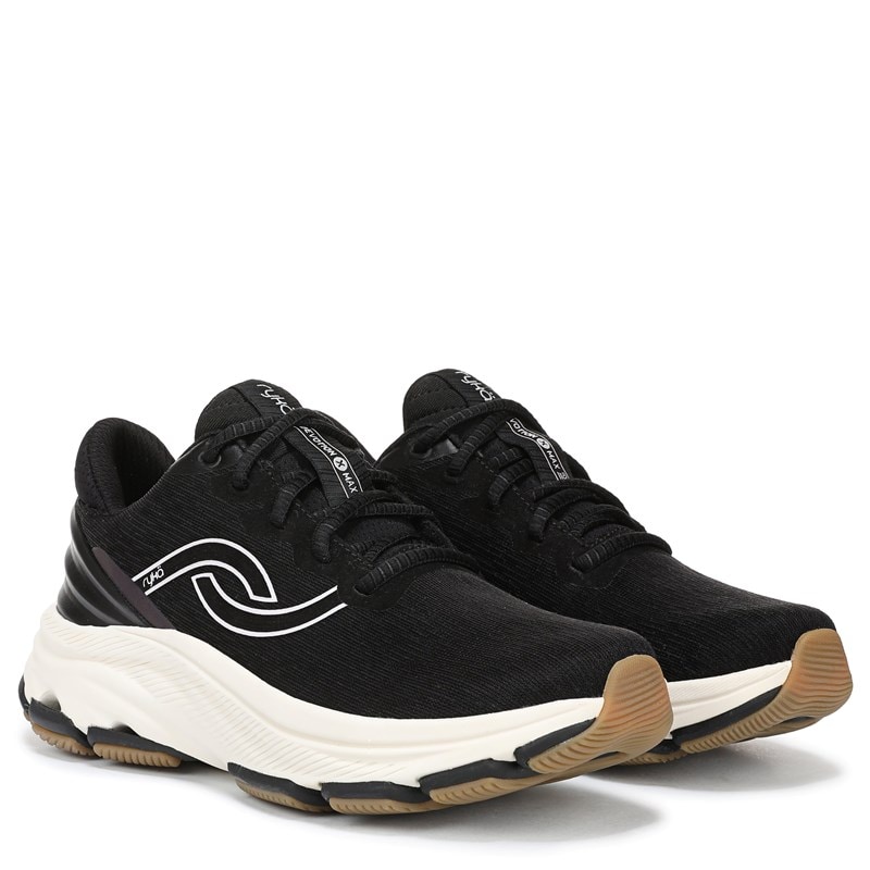 Ryka Women's Devotion X Max 2 Walking Sneakers (Black/White) - Size 6.0 M