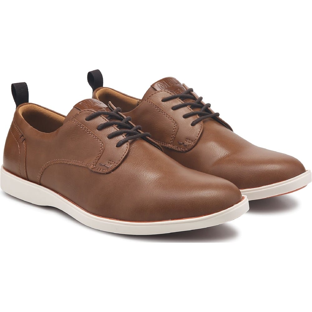 madden brown dress shoes Madden Men's Lacer Slip-On Dress Shoes | Cognac | Size 13