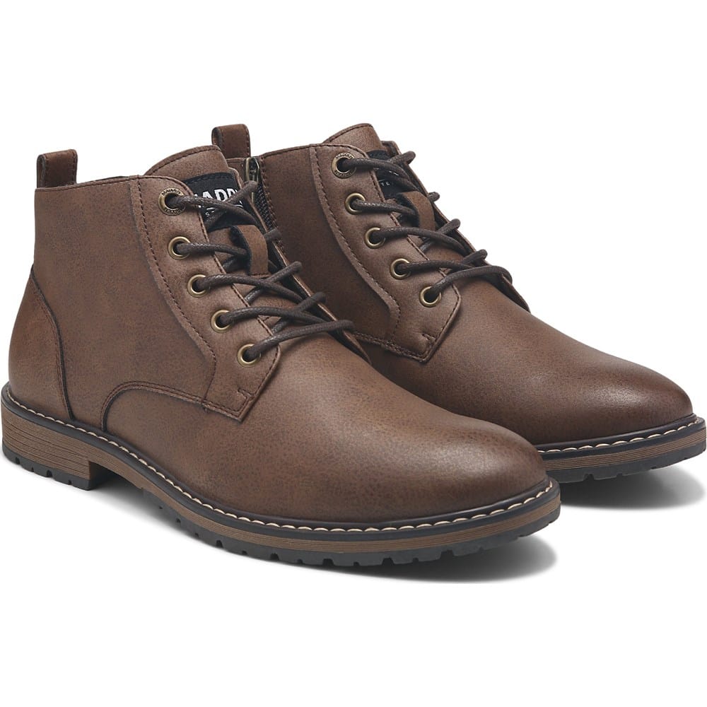 Madden Men's Mtrollop Side Zip Casual Boots (Brown Suede) - Size 13.0 M