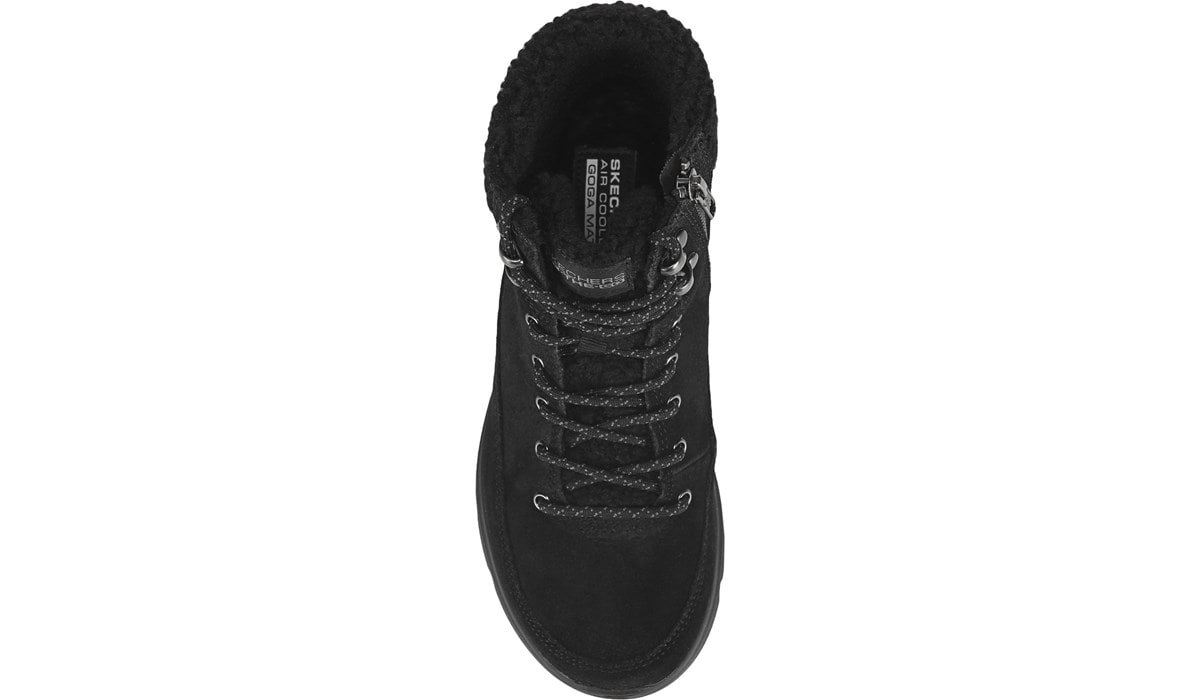 skechers glacial ultra suede lace up boot