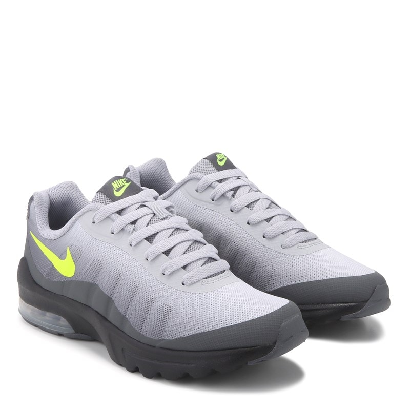 Nike Kids' Air Max Invigor Sneaker Big Kid Shoes (Grey/Volt) - Size 5.0 M