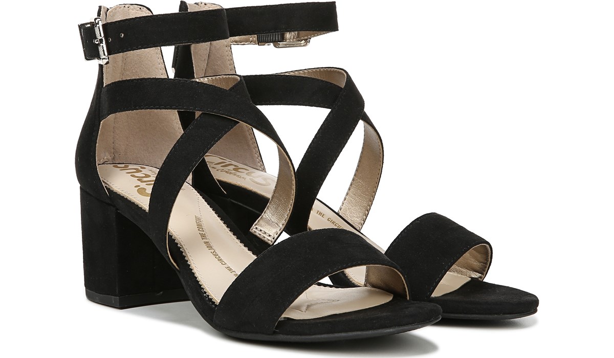 sam edelman black sandal heel