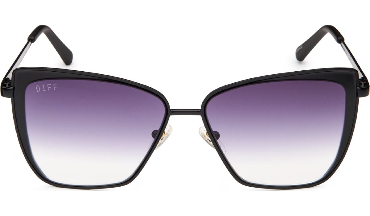 Diff Eyewear- Grace Black Sunglasses Diff Gino XL Black+Grey Polarized Sunglasses – Saving Grace  main image 3