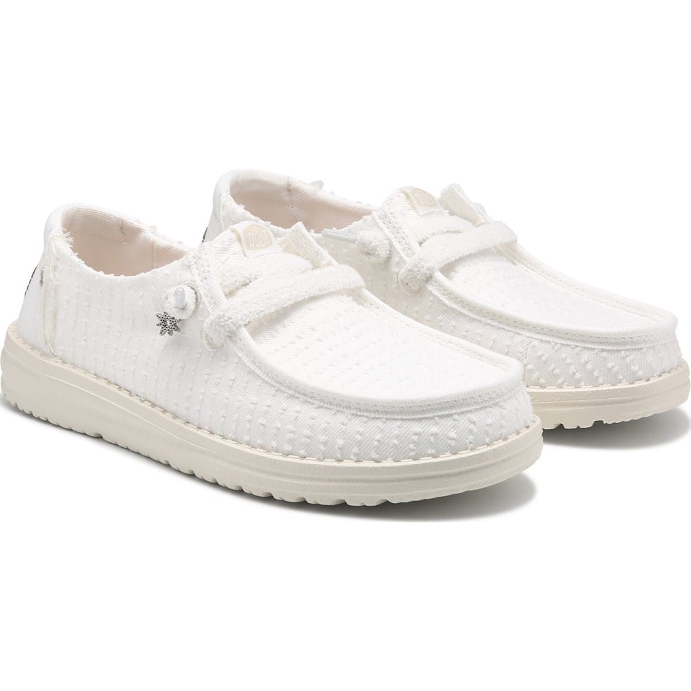 HEYDUDE Women's Wendy Frayed Canvas Slip On | Famous Footwear