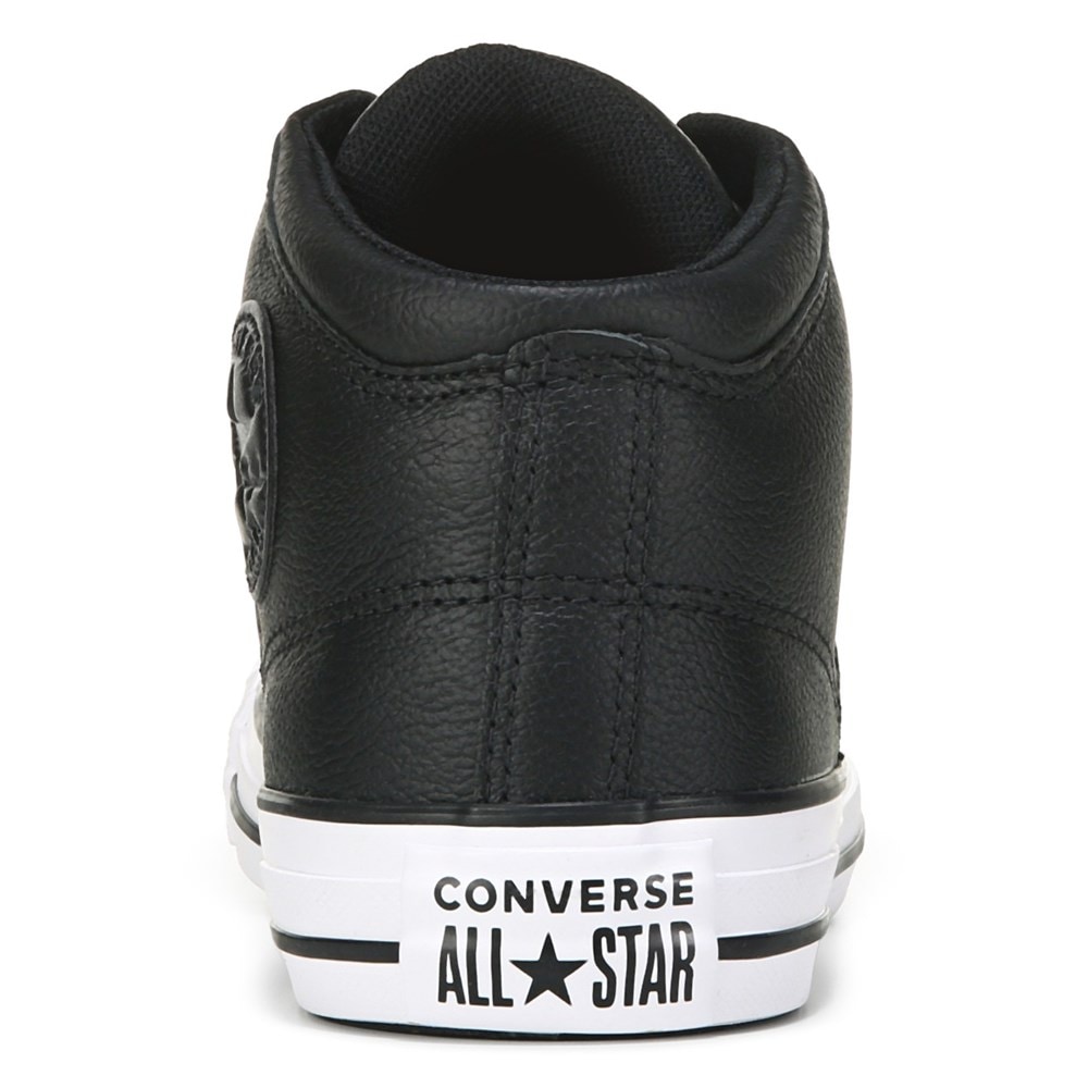 mens brown leather converse