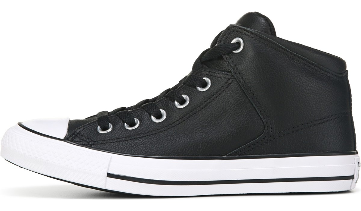 converse men's street leather high top sneaker