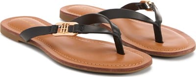 Women's Liande Thong Sandal - Black/Gold