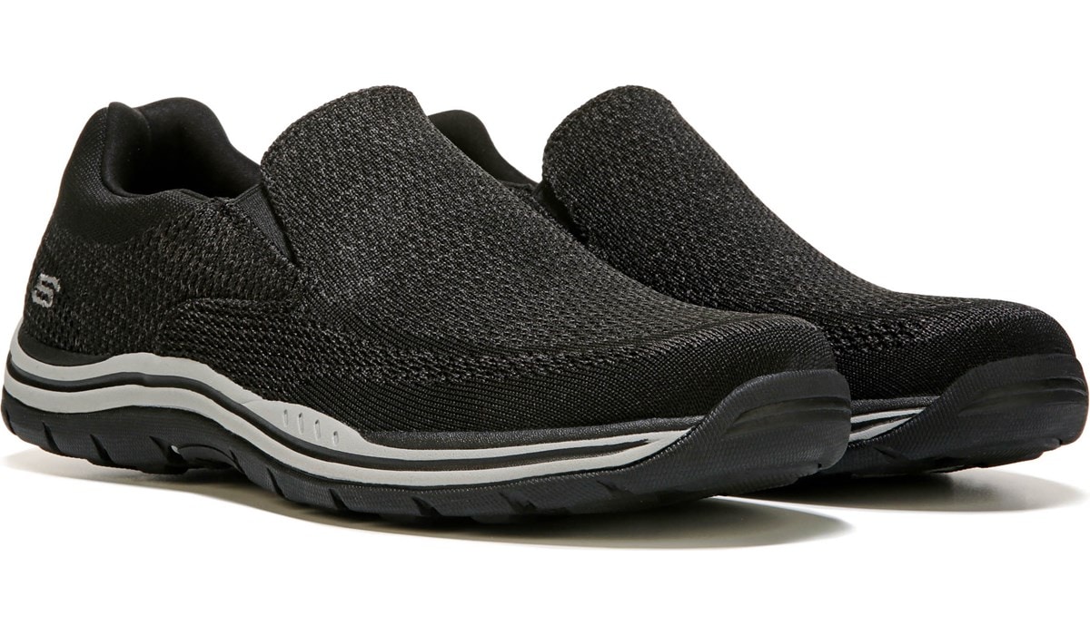 skechers slip on memory foam mens