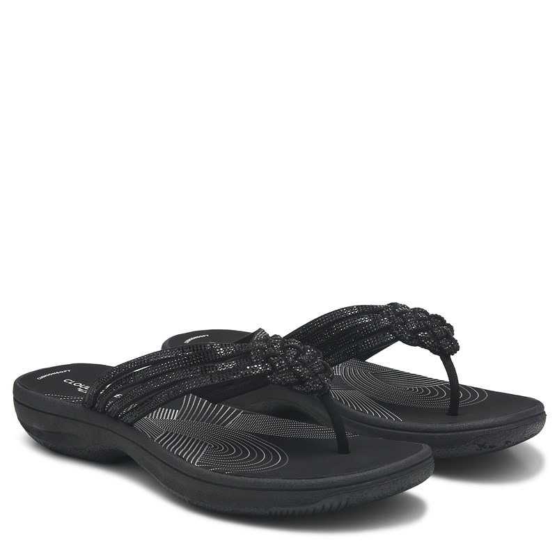 Clarks Women's Breeze Gem Cloudstepper Sandals (Black) - Size 9.0 M
