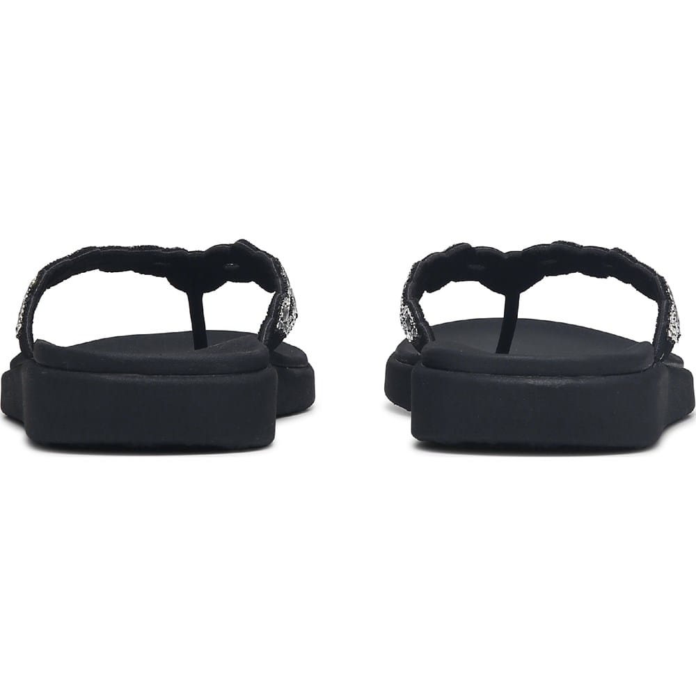 Skechers Women's Meditation Luxe Rhinestone Flip Flop | Famous