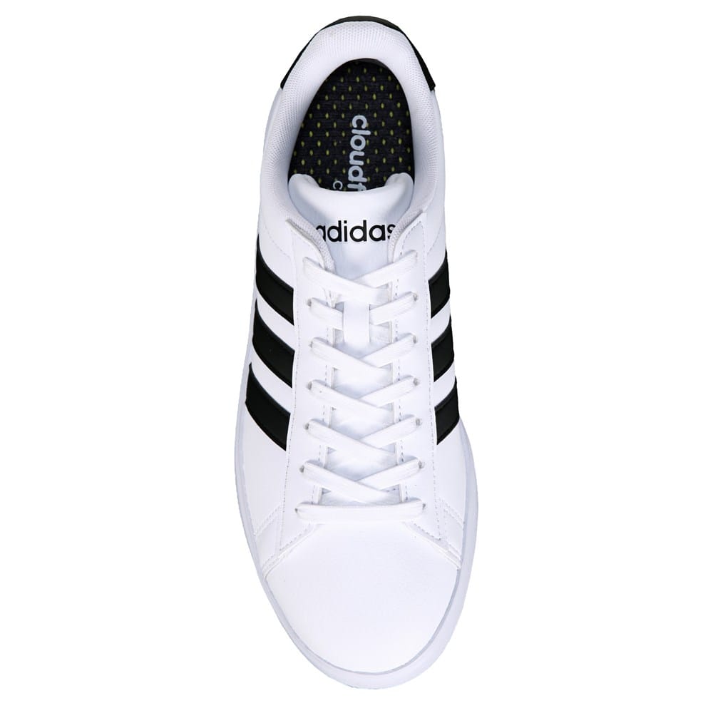 adidas gazelle silver green womens adidas Men's Grand Court 2.0 Sneakers | Black/White