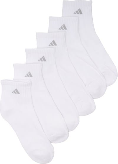 adidas gazelle silver green womens adidas Originals Superlite No-Show Socks (6-pack) in Grey/White/Black