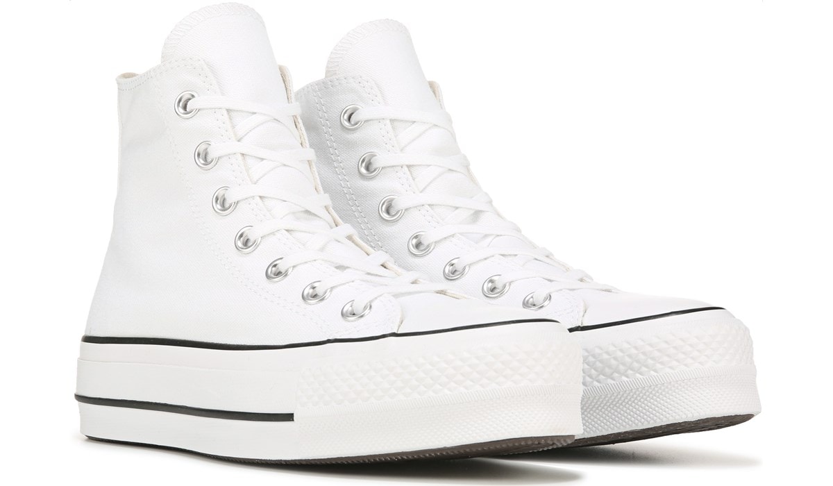 white high top converse famous footwear