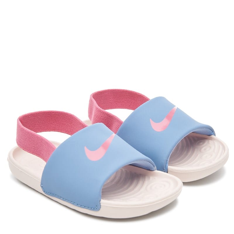 Nike Kids' Kawa Slide Sandal Baby/Toddler Sandals (Light Blue/Pink) - Size 6.0 M