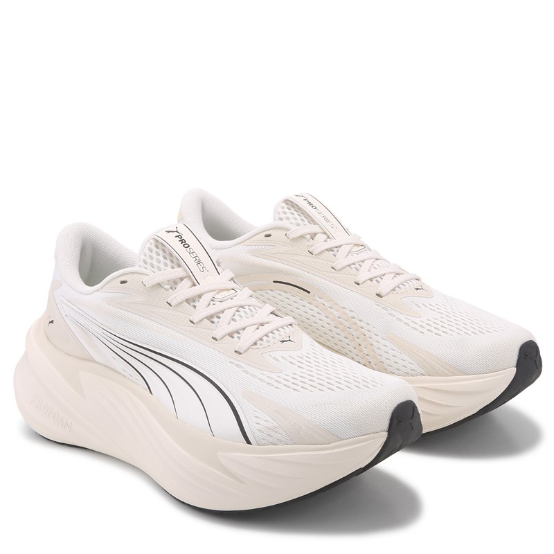 Puma Women's Maxima Pro Running Shoes (Beige/Black) - Size 9.5 M
