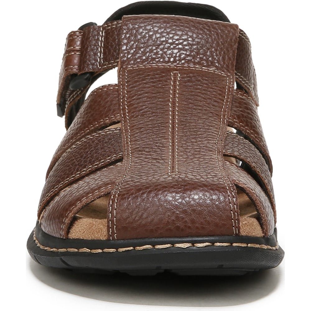 Dr. Scholl\'s Men’s Gaston Brown Leather Fisherman\'s Sandals Memory foam Sz10‎ Dr. Scholl main image 4
