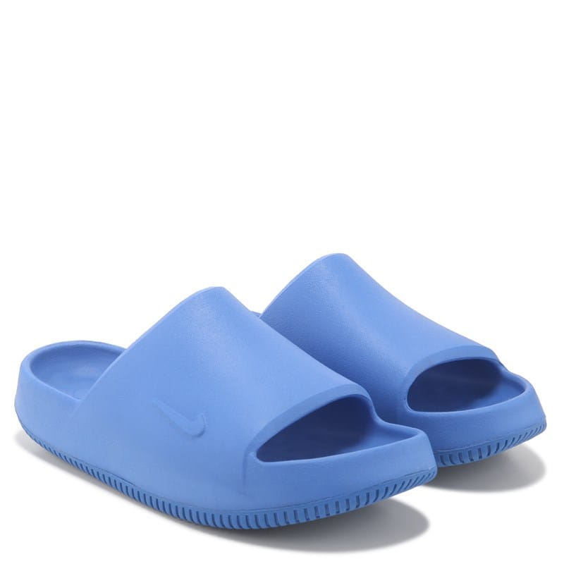 Nike Kids' Calm 2.0 Slide Sandal Big Kid Sandals (Crystal Blue) - Size 6.0 M