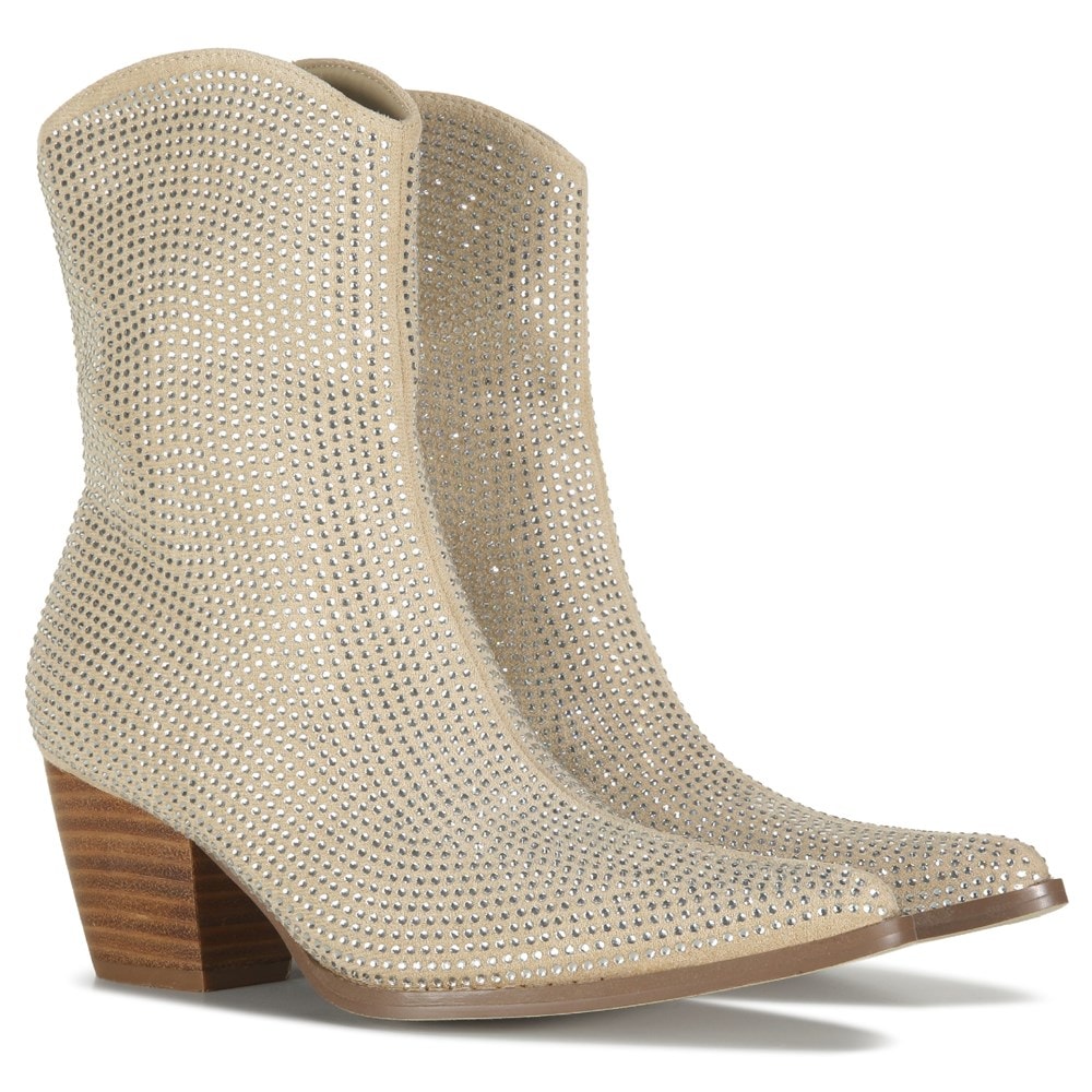 Coconuts Women s Hazel Rhinestone Western Boot Famous Footwear