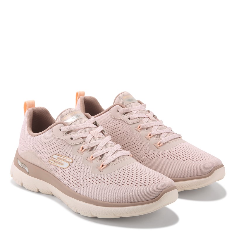 Skechers Women's Arch Fit Summits Daily Flow Walking Shoes (Light Purple Medium) - Size 6.0 M