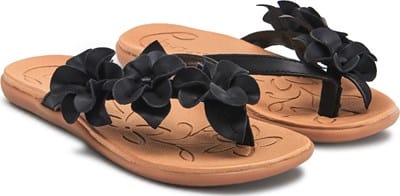 Women's Hensley Floral Thong Sandal - Black