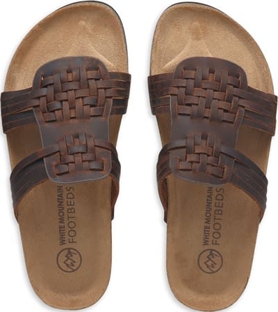 White Mountain Zoccolo Donna con Tacco Visto, Tortora/BUC, 36 EU
