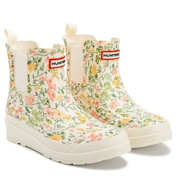Women's Tabitha Waterproof Rain Boot in Ivory Floral Size 10