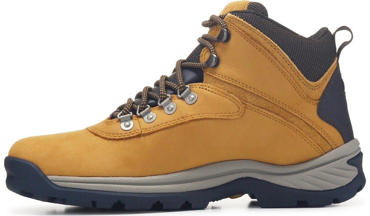Men\'s Timberland White Ledge Mid Waterproof Hiking Boots Size 8.5W Timberland Leather Lace-Up Trail Shoes -White Ledge - QVC.com main image 3
