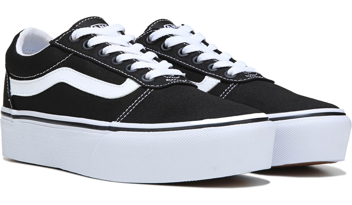 vans womens shoes black