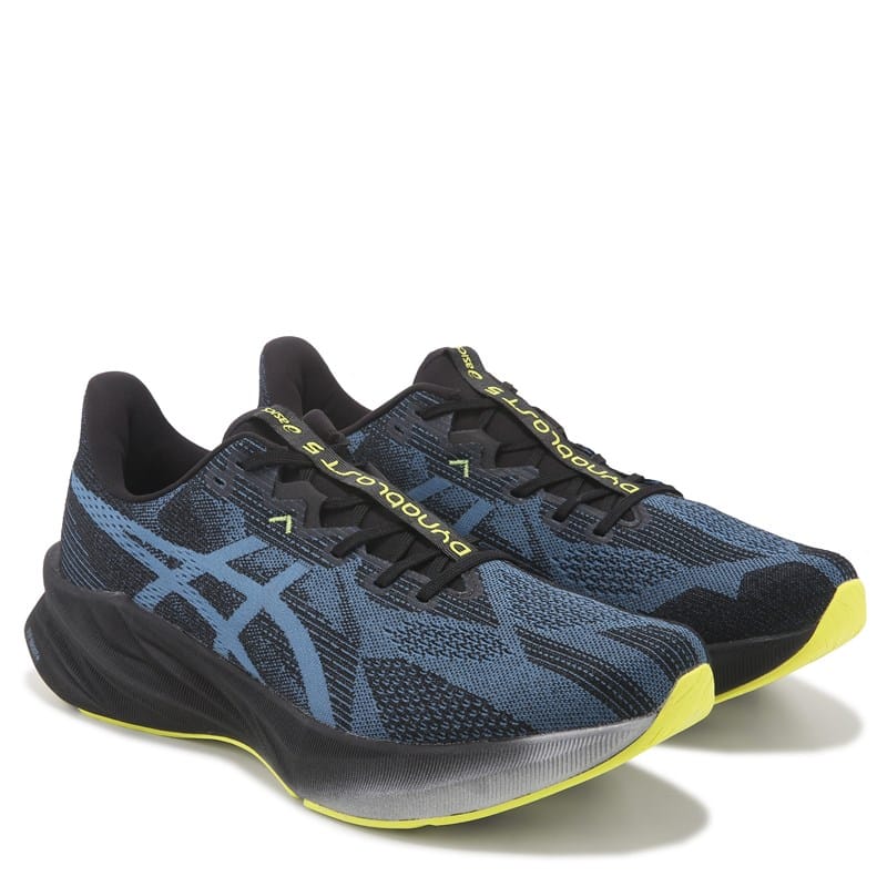 ASICS Men's Dynablast 5 Running Shoes (Black/Blue) - Size 11.5 M