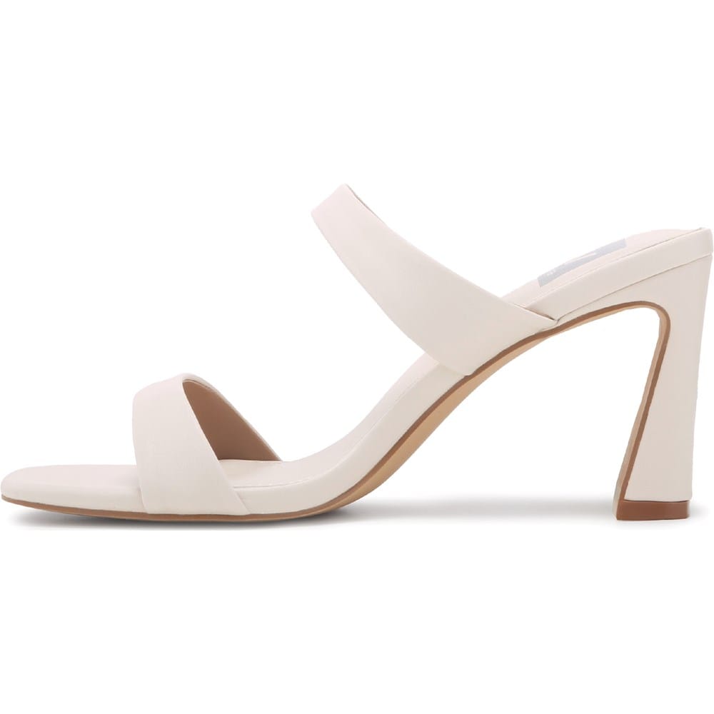 white women's dress sandals Rania 70 Leather Block Heel inch Heel Height TPR Sole Color The Woo White Women's Dress
