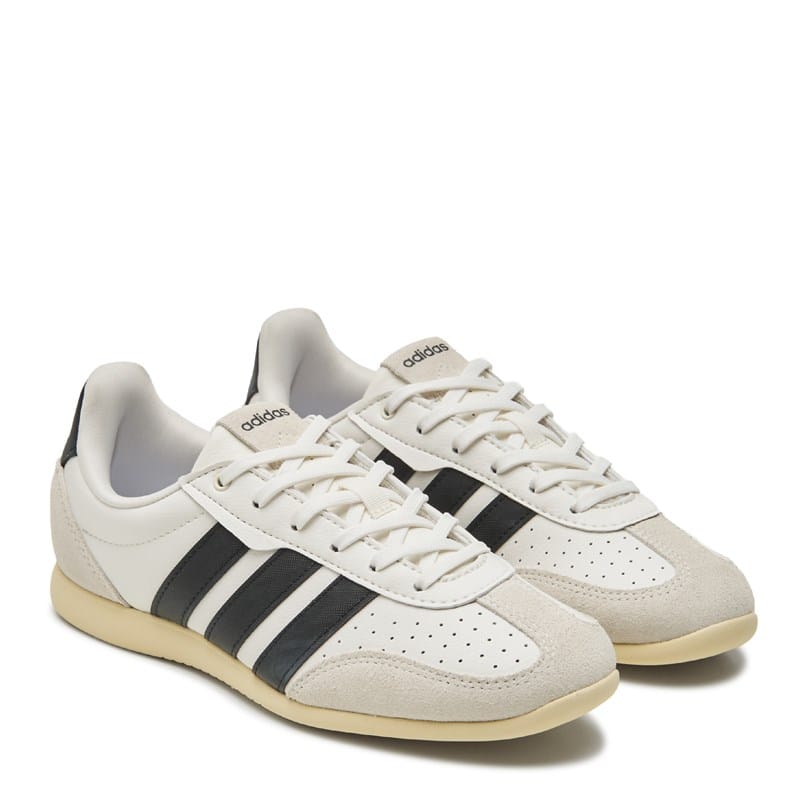 Adidas Women's Barreda Lo Sneakers (White/Black) - Size 11.5 M