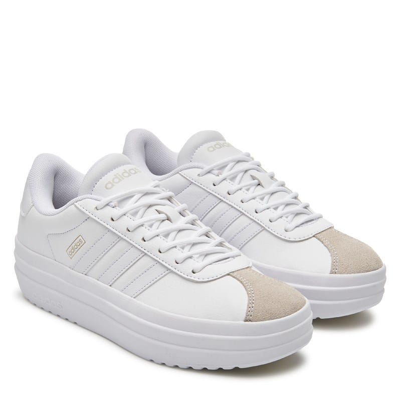 Adidas Women's Vl Court 3.0 Sneakers (White) - Size 5.5 M