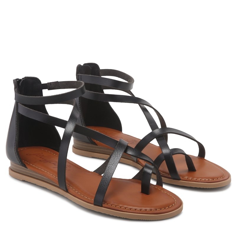 Jellypop Women's Etti Gladiator Sandals (Black) - Size 6.0 M