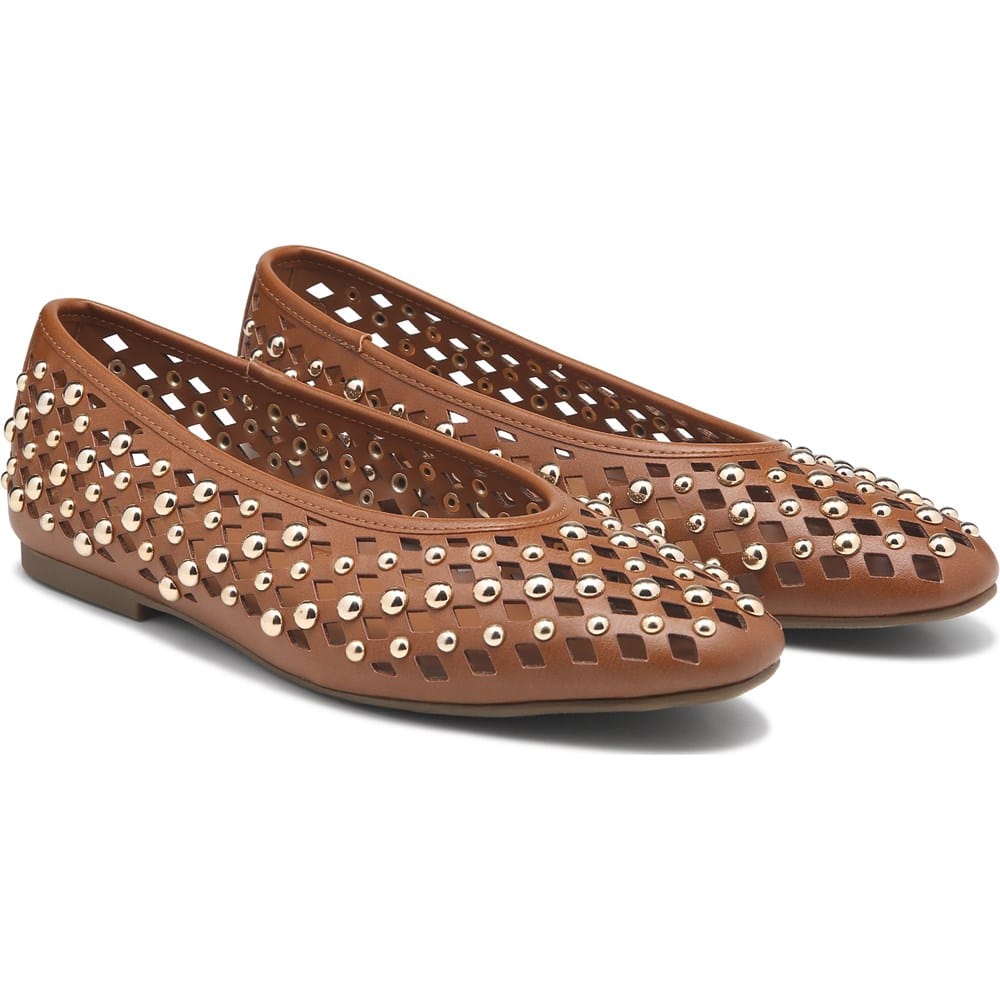 RM by Rebecca Minkoff Women's Delta Studded Flat | Famous Footwear