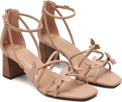 Women's Eva Block Heel Dress Sandal - Nude