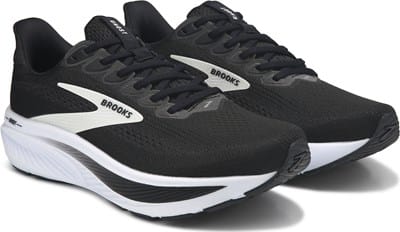 Men's Ghost 17 Medium/Wide Running Shoe - Black/White