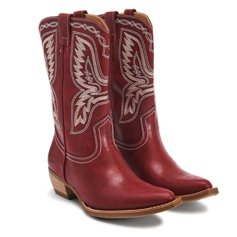 Frye And Co. Women's Irlene Cowboy Boots (Dk Cherry) - Size 9.5 M