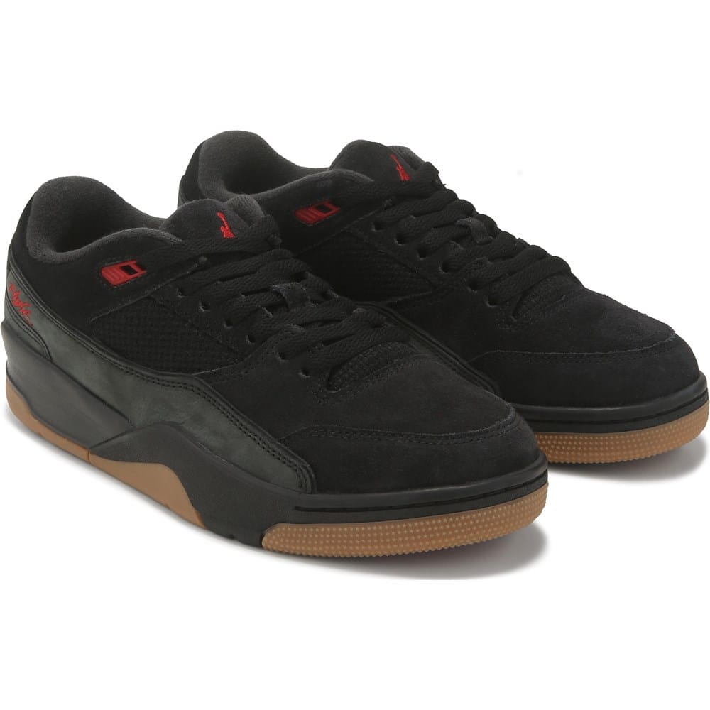 Jordan Men's Flight Court Low Sneakers (Black/Gum) - Size 11.0 M