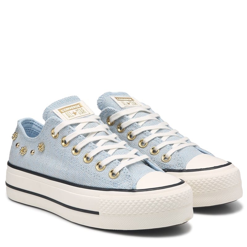 Converse Women's Chuck Taylor All Star Lift Platform Sneakers (Blue Charm) - Size 9.0 M